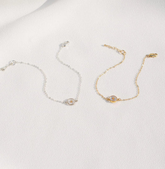 Mustard Seed Bracelet in Gold or Silver | Christian Faith Jewelry | Dainty Religious Gift | Matthew 17:20 Bible Verse Jewelry for Women