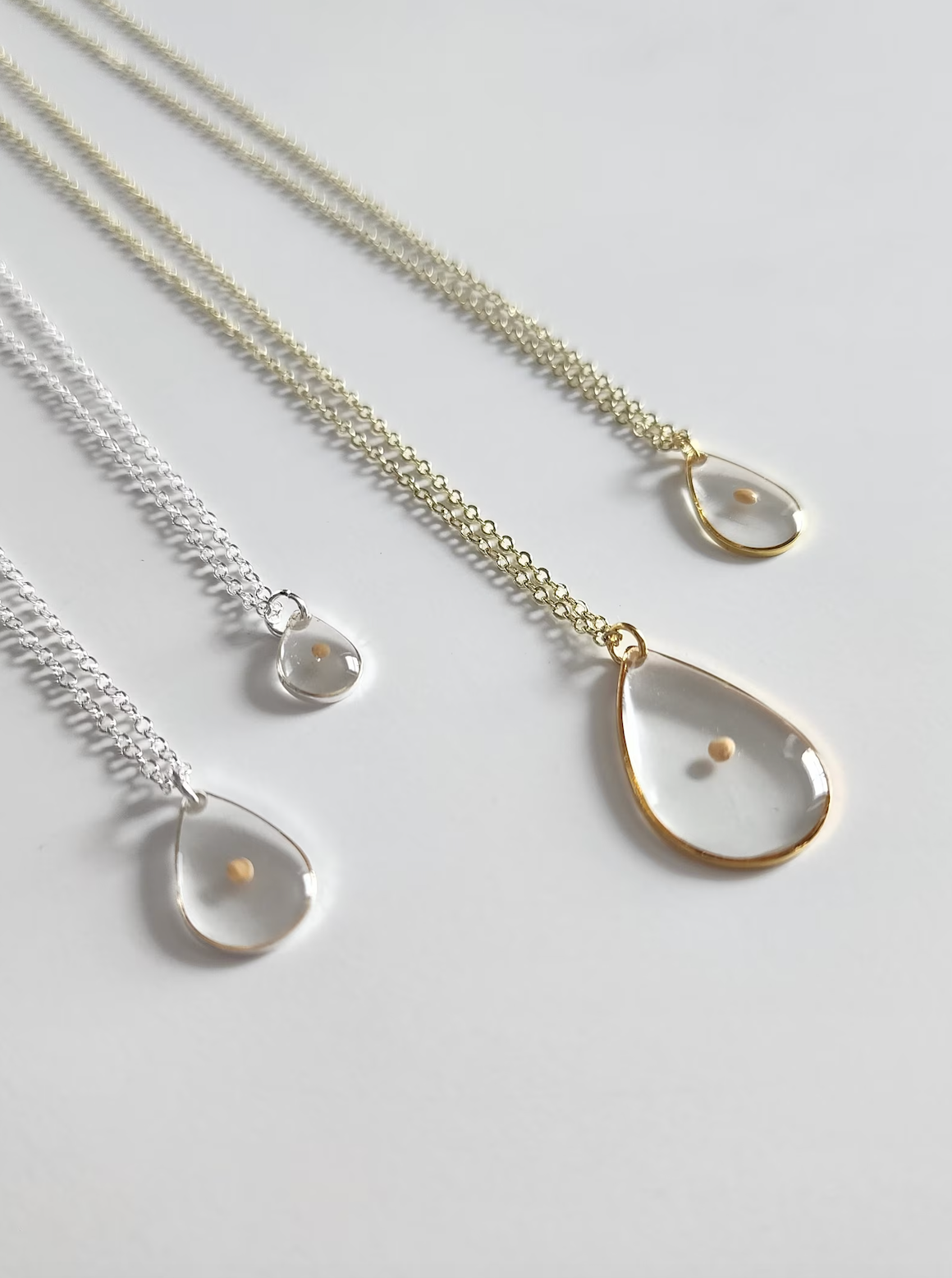 Mustard Seed Oval Necklace in 14K Gold | Christian Faith Jewelry | Dainty Mustard Seed Pendant | Religious Gift for Women |  Matthew 17:20