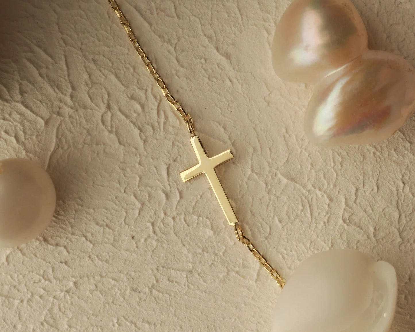 Gold or Silver Cross Bracelet | Christian Jewelry for Women | Dainty Faith Bracelet | Minimalist Religious Gift | Everyday Christian Jewelry