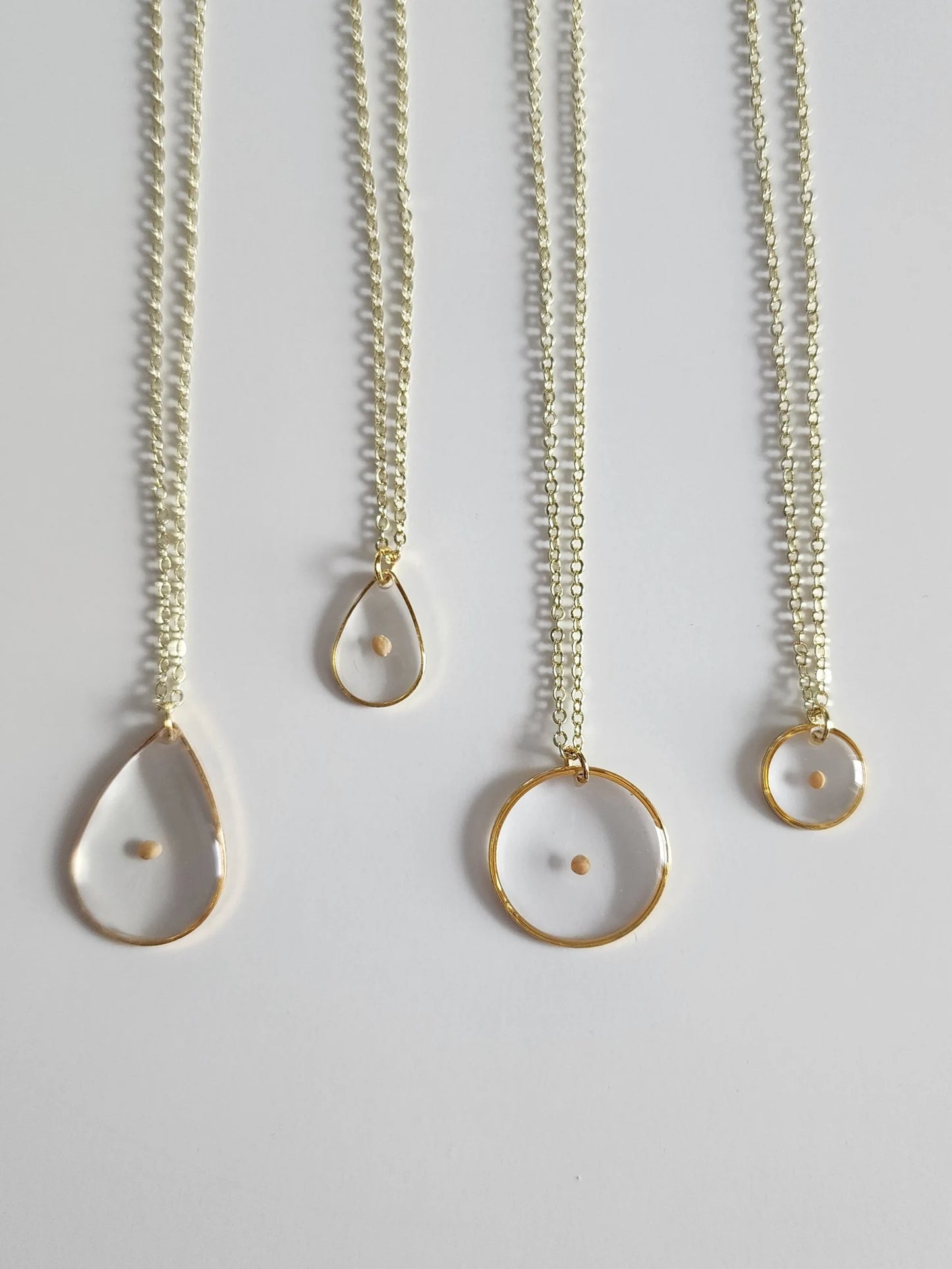 Mustard Seed Oval Necklace in 14K Gold | Christian Faith Jewelry | Dainty Mustard Seed Pendant | Religious Gift for Women |  Matthew 17:20
