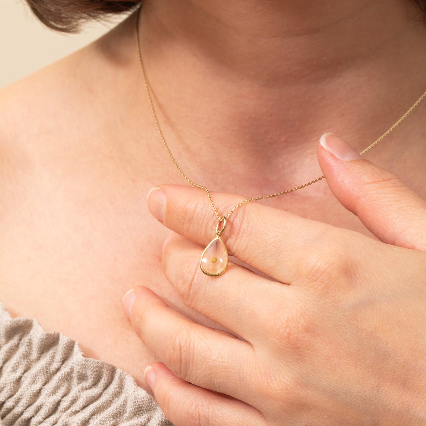 Mustard Seed Oval Necklace in 14K Gold | Christian Faith Jewelry | Dainty Mustard Seed Pendant | Religious Gift for Women |  Matthew 17:20