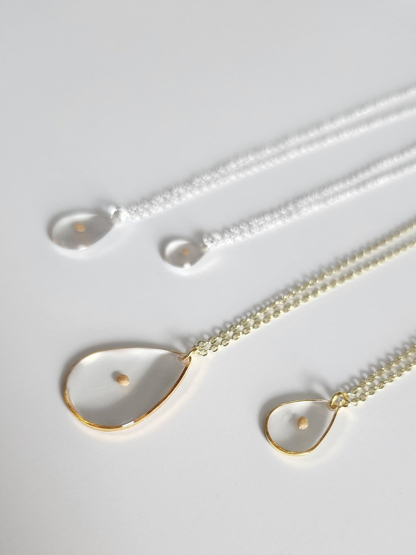 Mustard Seed Oval Necklace in 14K Gold | Christian Faith Jewelry | Dainty Mustard Seed Pendant | Religious Gift for Women |  Matthew 17:20