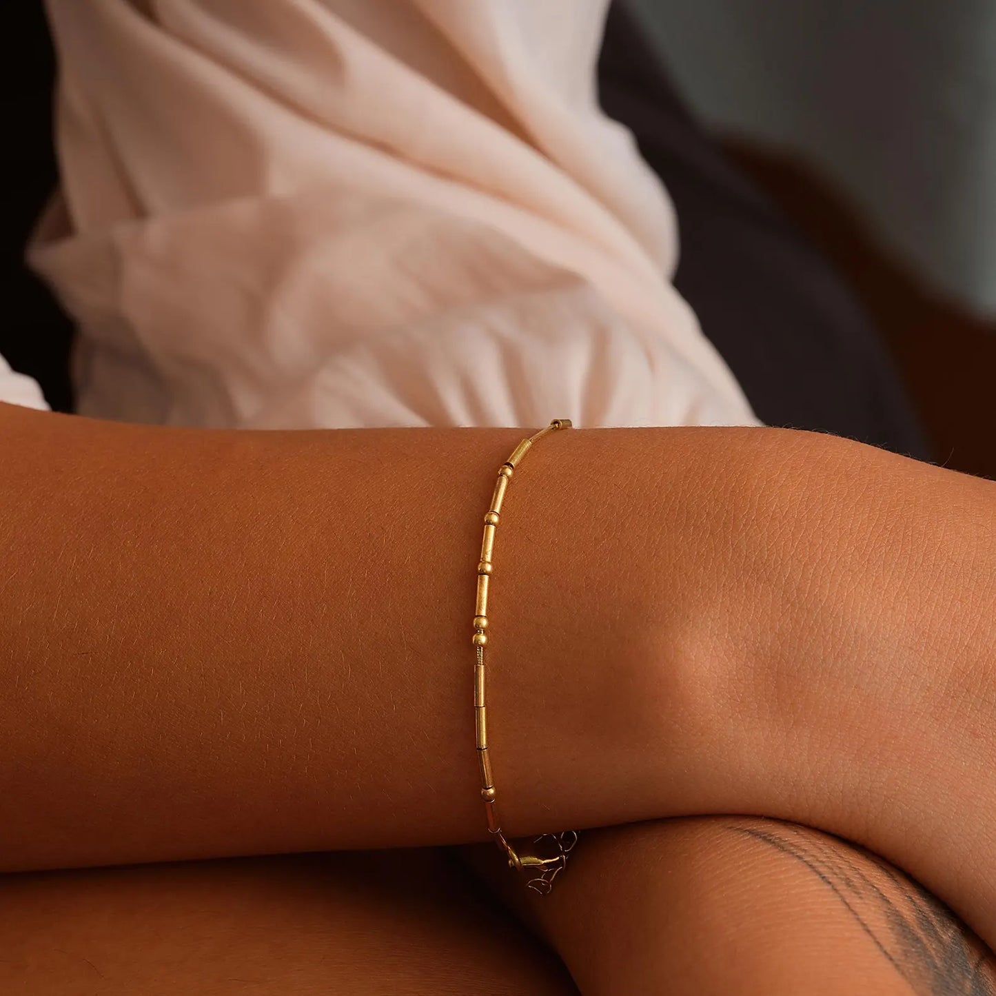 Morse Code Bracelet in Gold or Silver | Dainty Minimalist Jewelry | Hidden Message Bracelet | Personalized Gift for Women|Friendship Jewelry