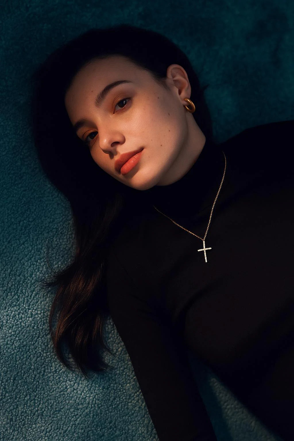 14K Gold Diamond Cross Necklace: Dainty Christian Jewelry | Christian Jewelry for Women | Religious Gift | Faith Bracelet | Catholic Present